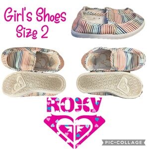 Girls Shoes Roxy Kids Minnow Slip On Size 2